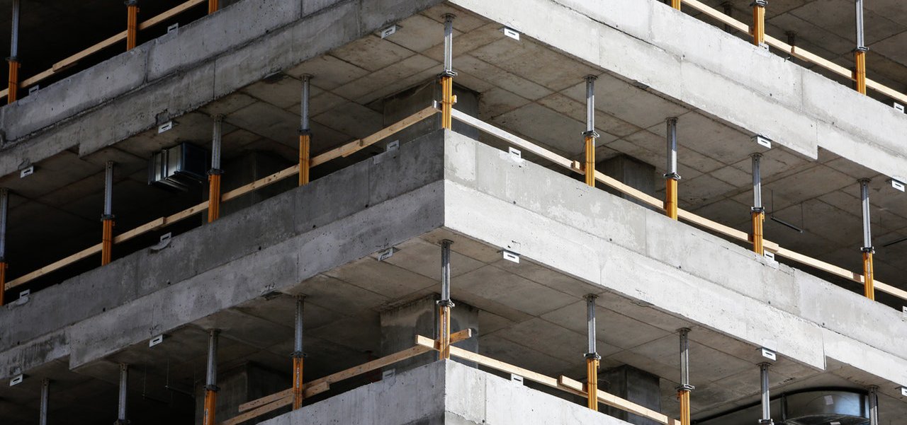 Rohbau einer gewerblichen Baustelle