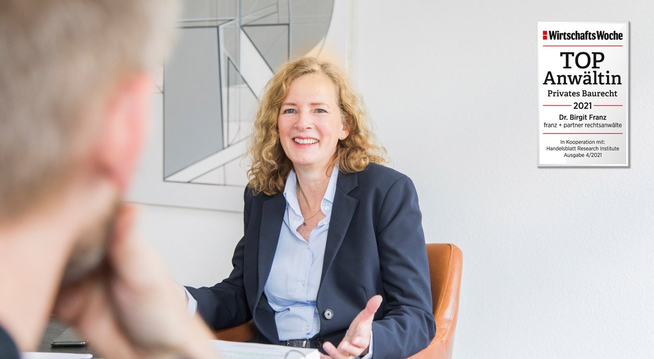 WiWo TOP-Anwältin im Baurecht Dr. Birgit Franz